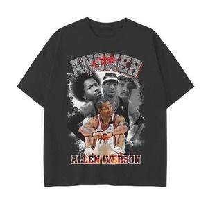 Allen Iverson The Antwort Grafik- Hip Hop Graphics Shirt